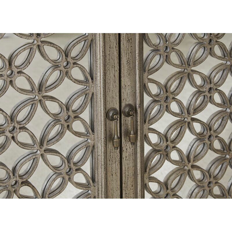Del 2 Door Mirrored Accent Cabinet thumbnail 2