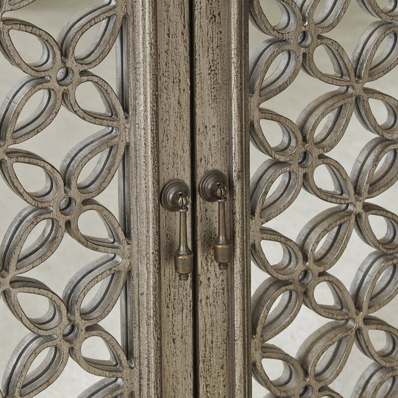 Del 2 Door Mirrored Accent Cabinet thumbnail 3