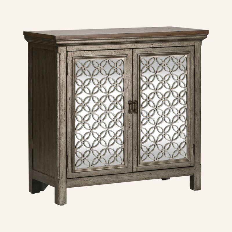 Del 2 Door Mirrored Accent Cabinet thumbnail 4