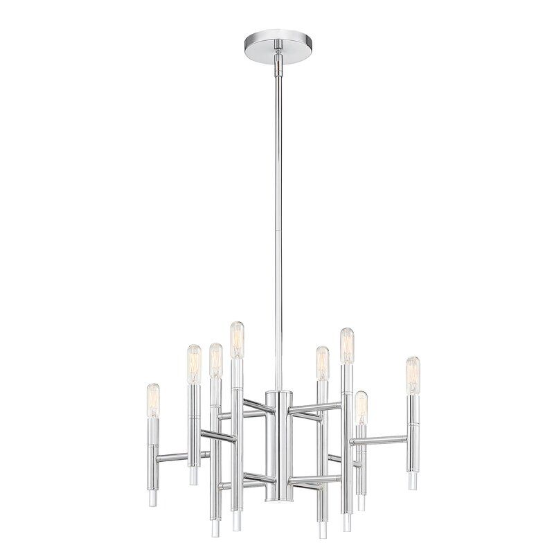 Sebastien 8 Light Candle Style Tiered Chandelier thumbnail 2