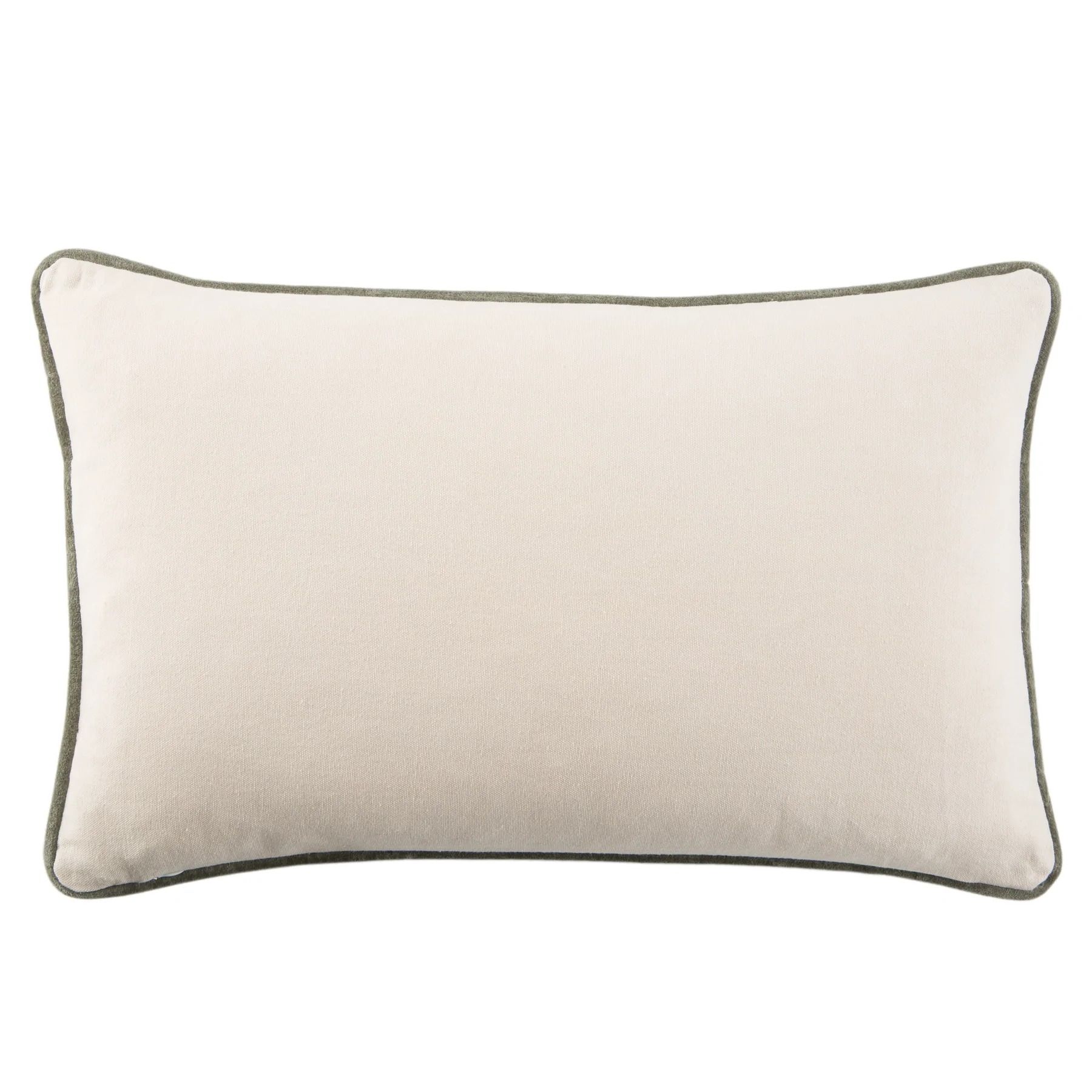 Lyla Solid Teal Grey Pillow With Insert-21"x13" thumbnail 3