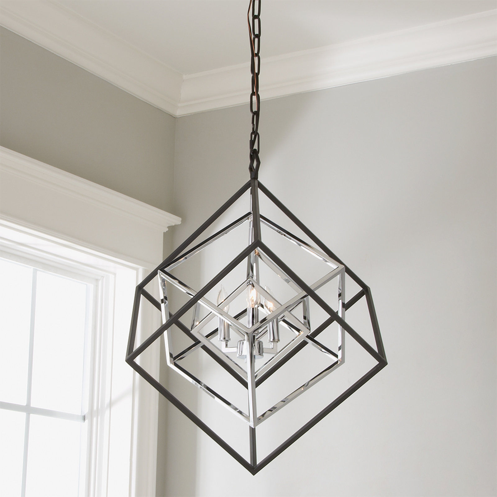 PRISMATIC CUBED CHANDELIER thumbnail 2