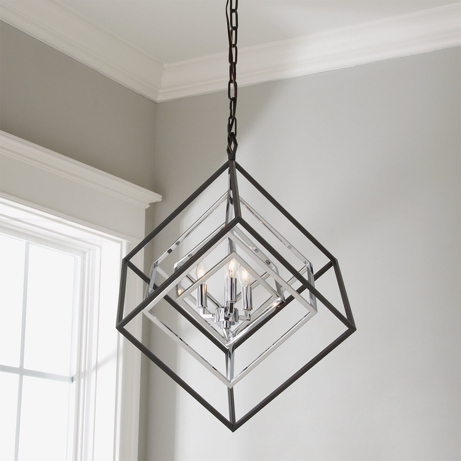 PRISMATIC CUBED CHANDELIER thumbnail 3