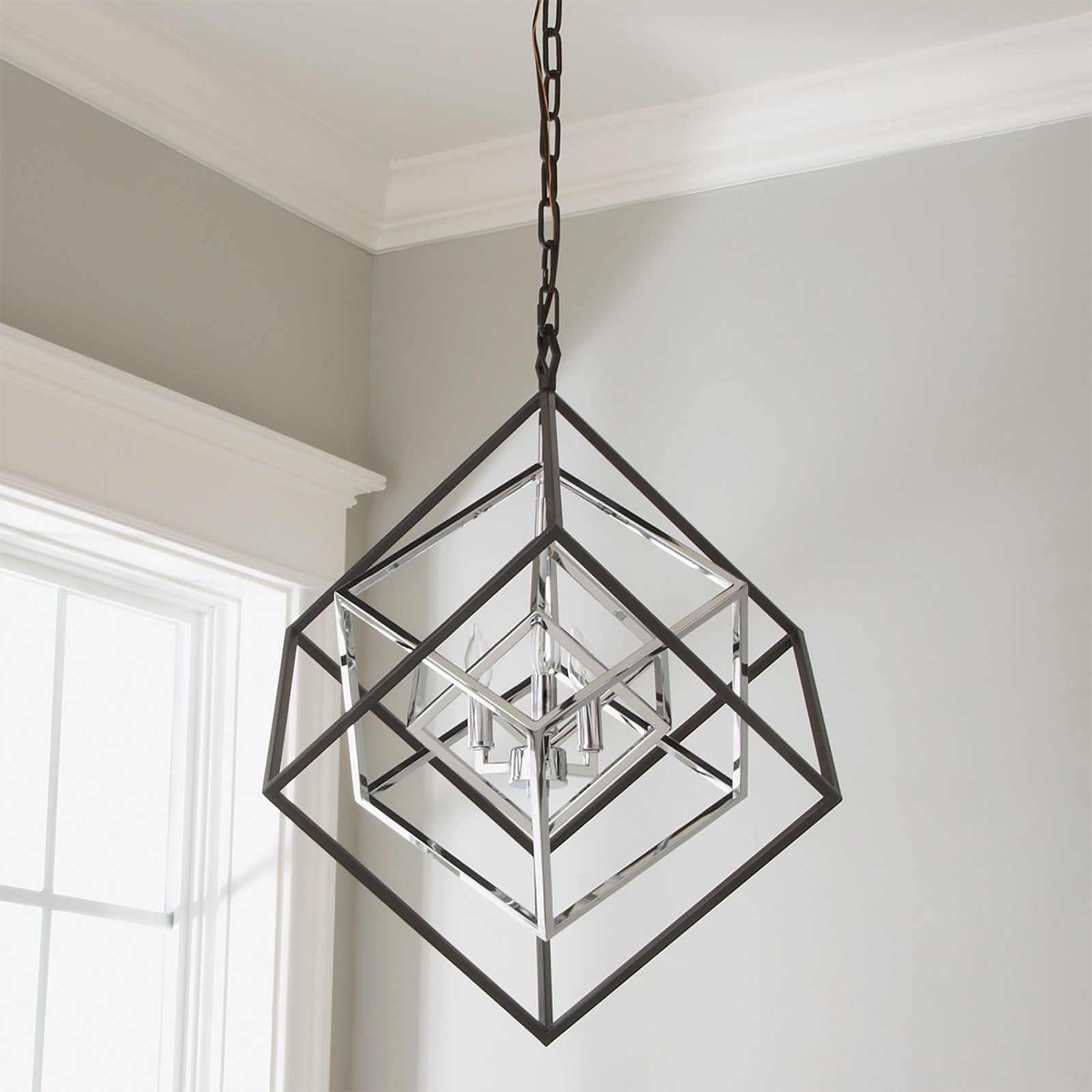 PRISMATIC CUBED CHANDELIER thumbnail 4