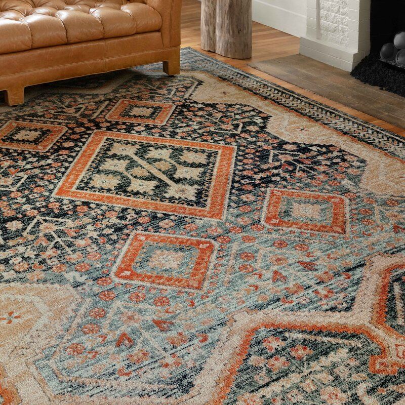 Vergara Oriental Blue Area Rug-7'.10"x10' thumbnail 2