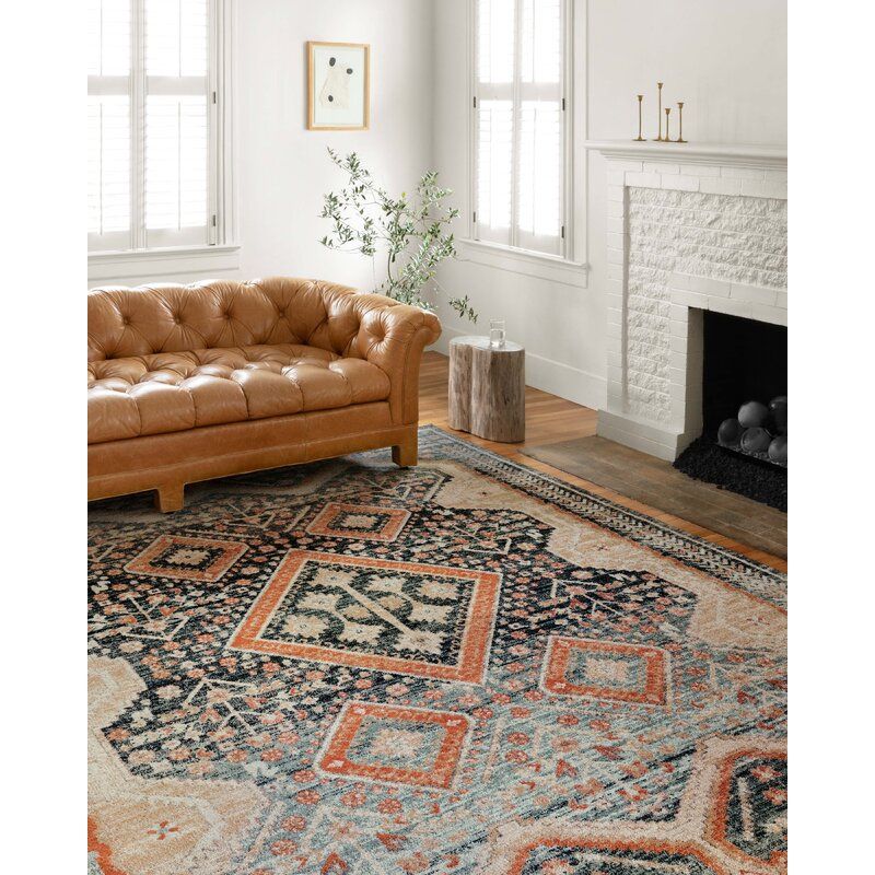 Vergara Oriental Blue Area Rug-7'.10"x10' thumbnail 3