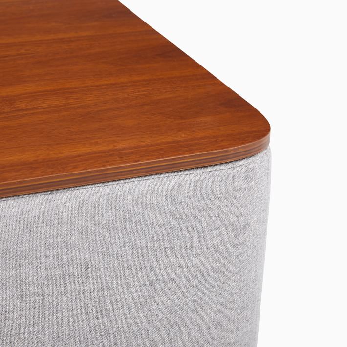 Upholstered Square Storage Ottoman thumbnail 2