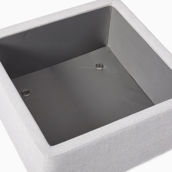 Upholstered Square Storage Ottoman thumbnail 5