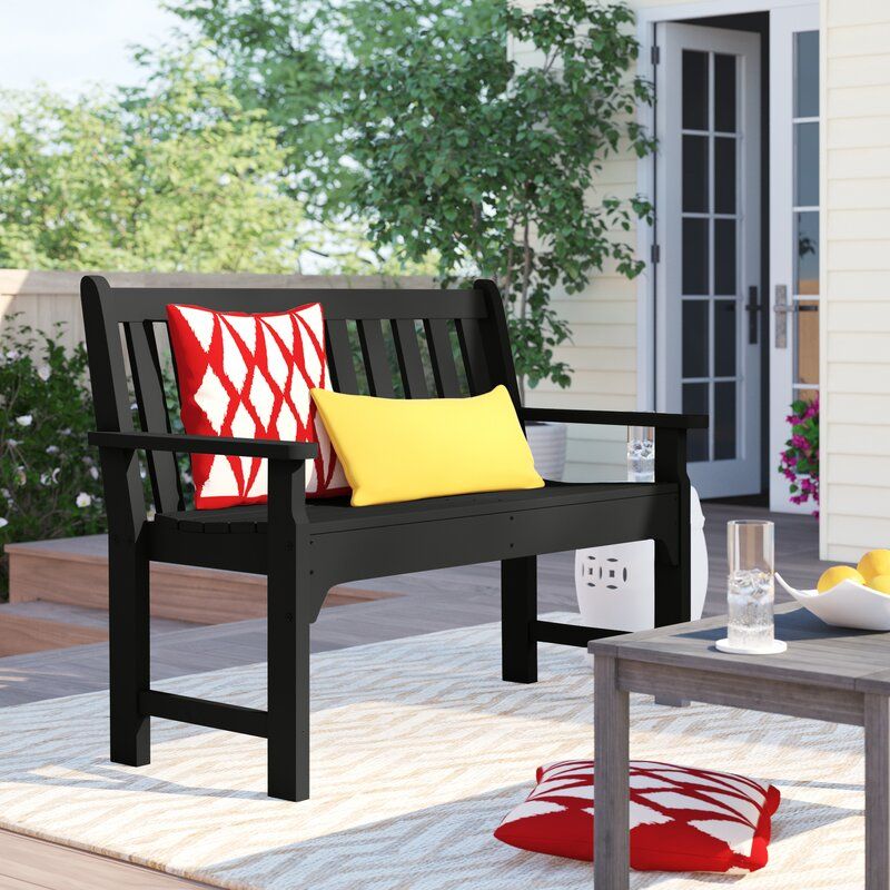 POLYWOOD Traditional Plastic Garden Bench thumbnail 2