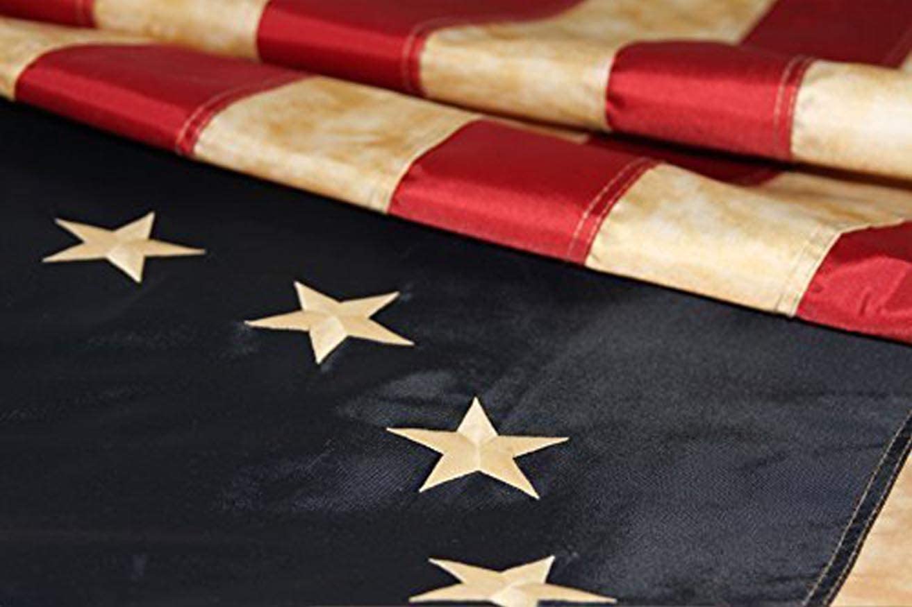 Betsy Ross Vintage Embroidered Flag thumbnail 3