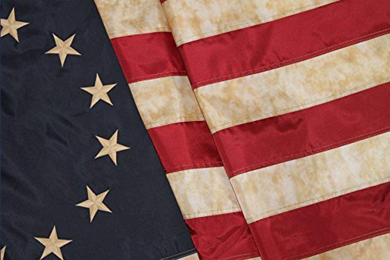 Betsy Ross Vintage Embroidered Flag thumbnail 5