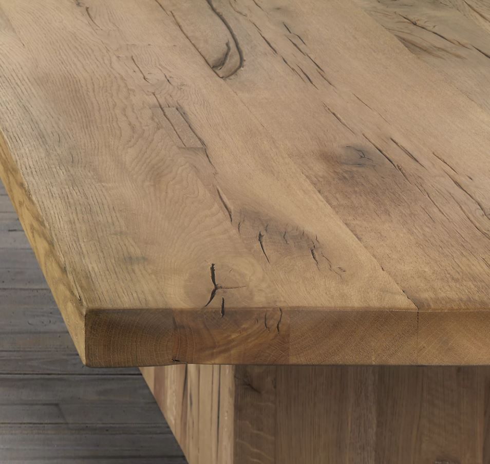 RECLAIMED RUSSIAN OAK PLINTH COFFEE TABLE thumbnail 3