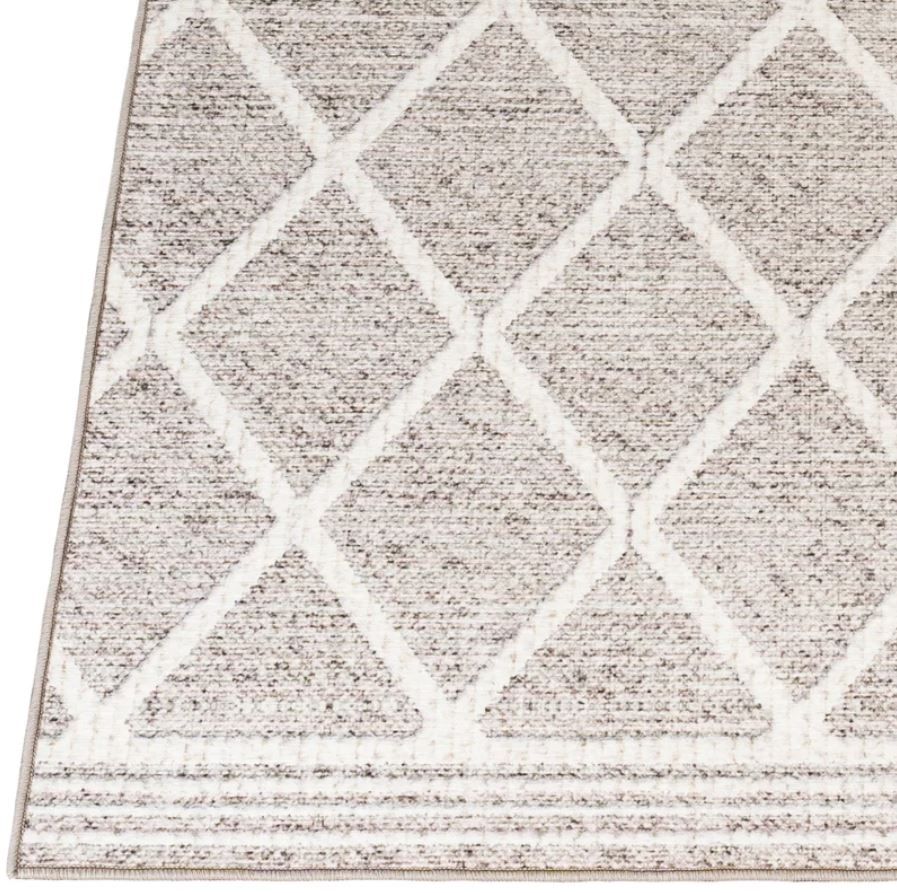 Valarie Geometric Flatweave Beige Ivory Area Rug thumbnail 2