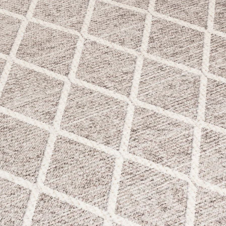 Valarie Geometric Flatweave Beige Ivory Area Rug thumbnail 3