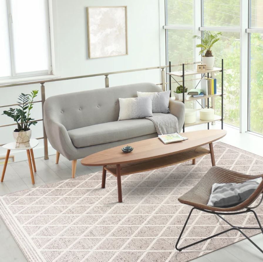 Valarie Geometric Flatweave Beige Ivory Area Rug thumbnail 5