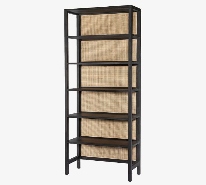 Dolores Cane Etagere Bookcase thumbnail 3