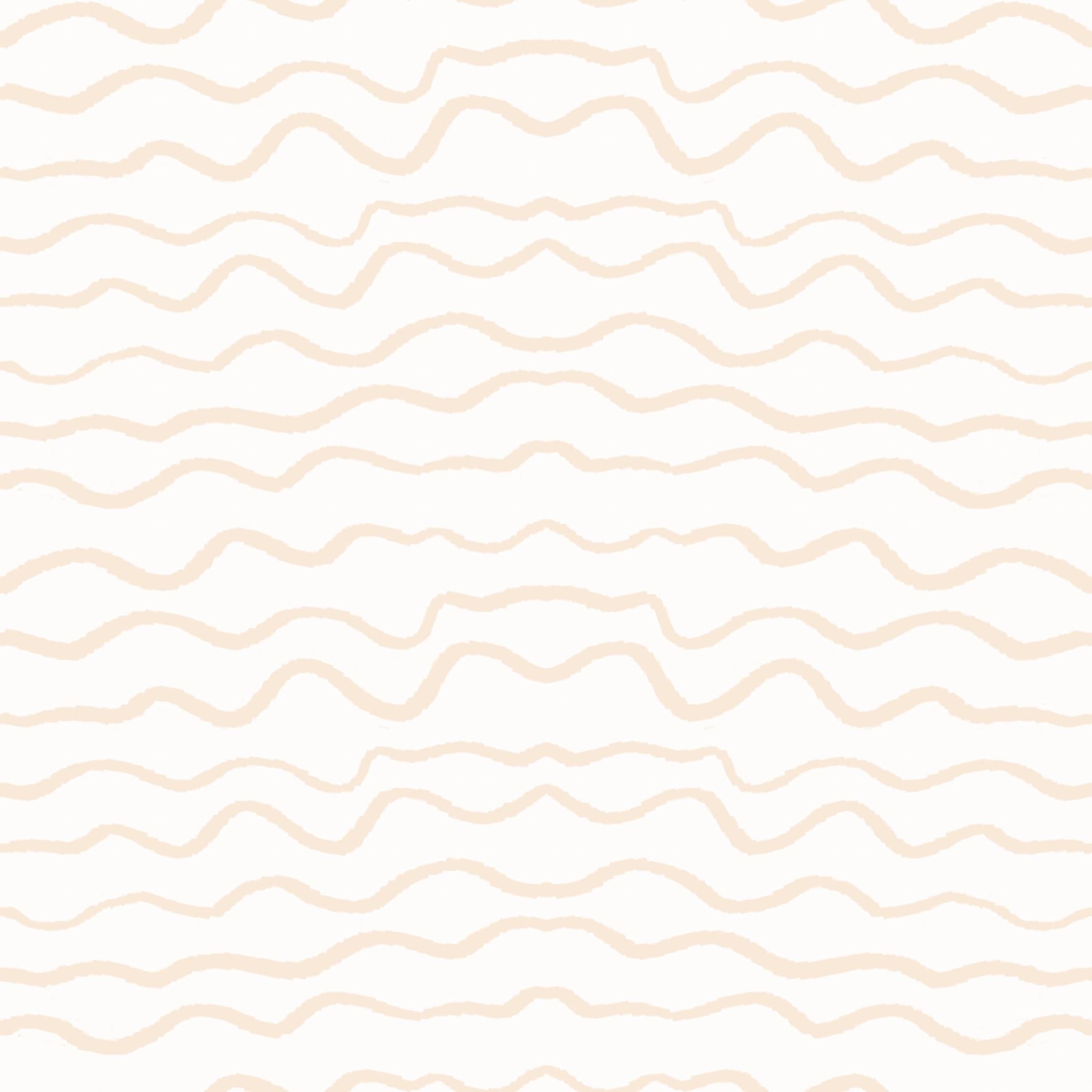 Organic Imperfect Stripe Crib Fitted Light Peach Sheet-Twin thumbnail 3