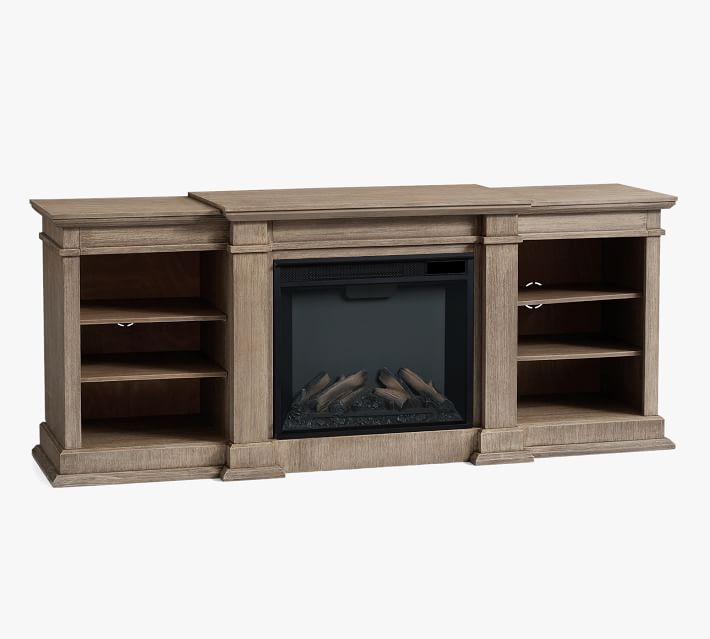 Lorraine Electric Fireplace Media Cabinet thumbnail 3