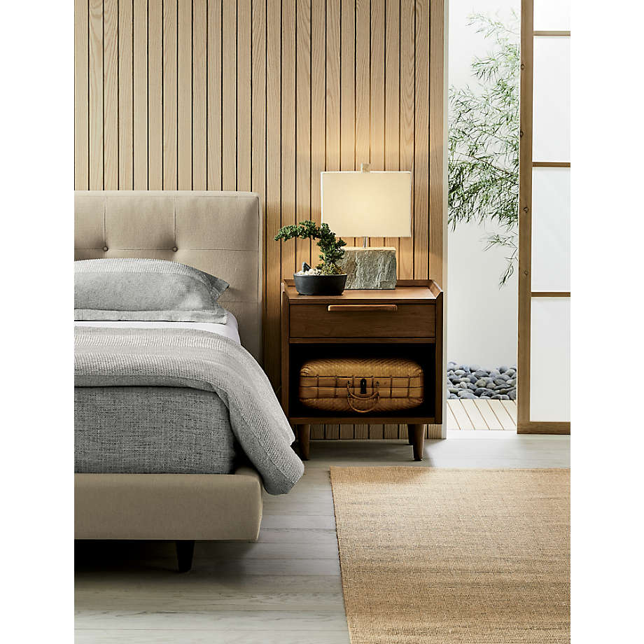 Kiyomi Full Queen Grey Striped Duvet Cover thumbnail 4