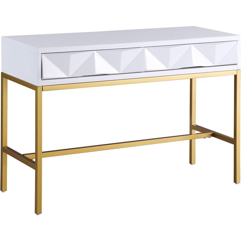 Pandora 426 Console Table White Laquer with Gold thumbnail 2