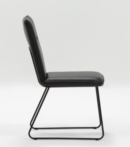 Kylie Black Dining Side Chair thumbnail 2