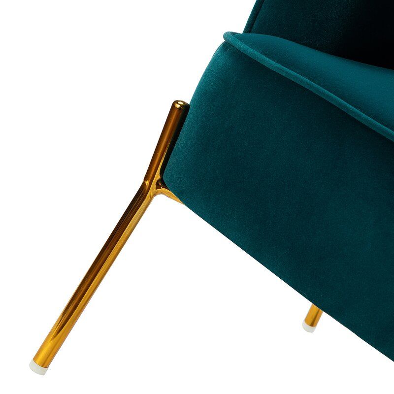 Erastus Velvet Armchair thumbnail 3