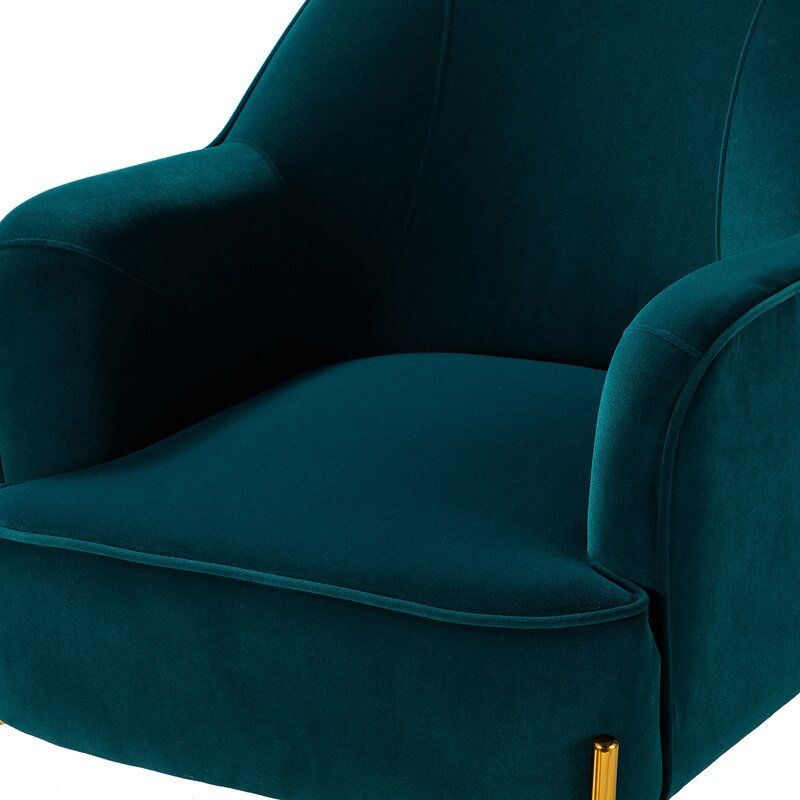 Erastus Velvet Armchair thumbnail 4