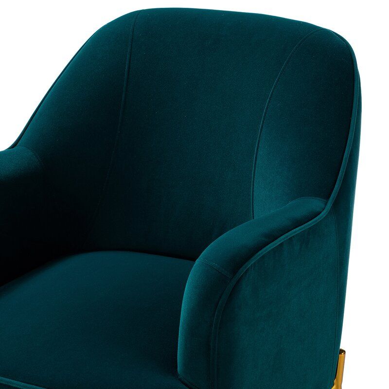 Erastus Velvet Armchair thumbnail 5