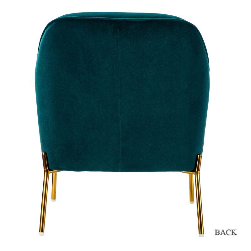Erastus Velvet Armchair thumbnail 6