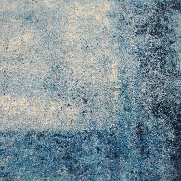 Distressed Rococo Wool Rug-2'.5"x7' thumbnail 4