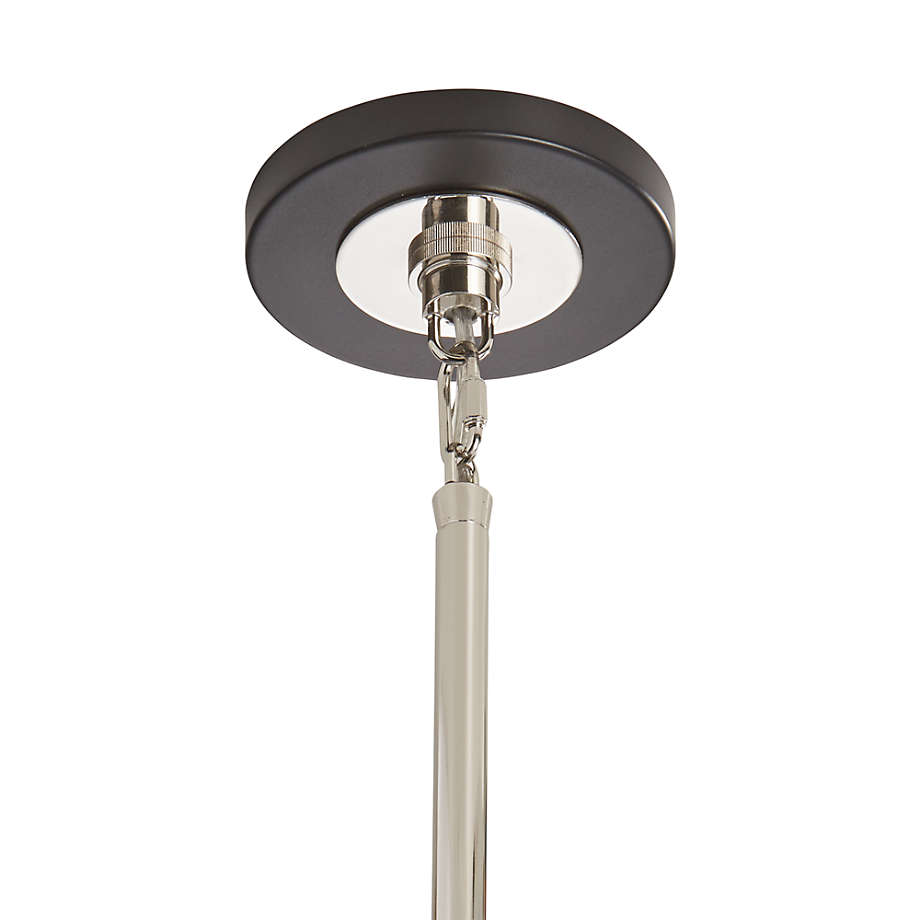 Axle Nickel Black Shade Chandelier thumbnail 3