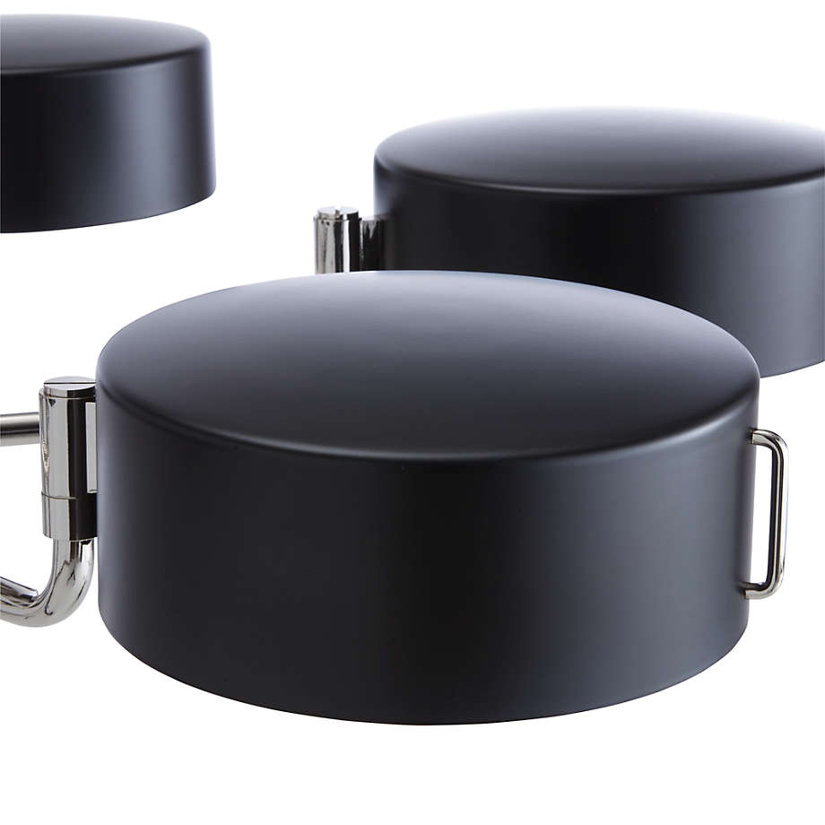 Axle Nickel Black Shade Chandelier thumbnail 4