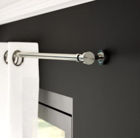Highland Creek End Cap Decorative Single Curtain Rod 36''-66'' thumbnail 2