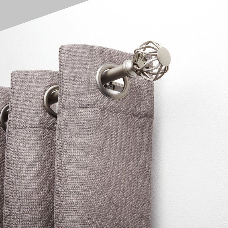 Lattice Single Curtain Rod 66''-120'' thumbnail 2