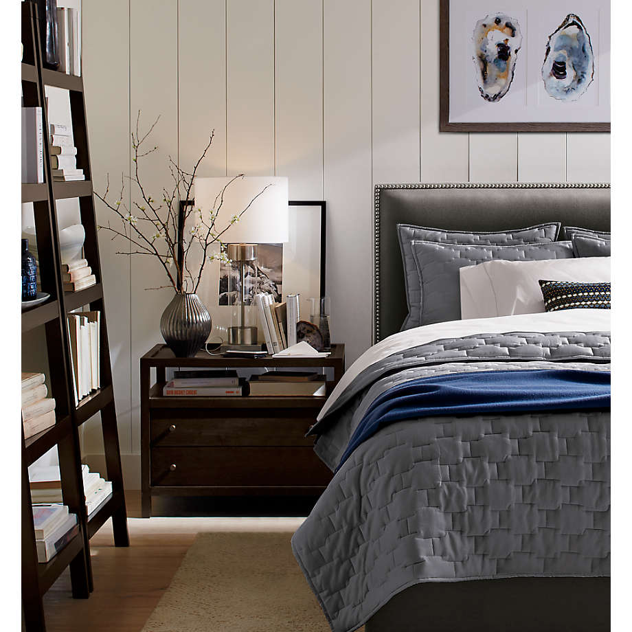 Keane Wenge Solid Wood Charging Nightstand thumbnail 2