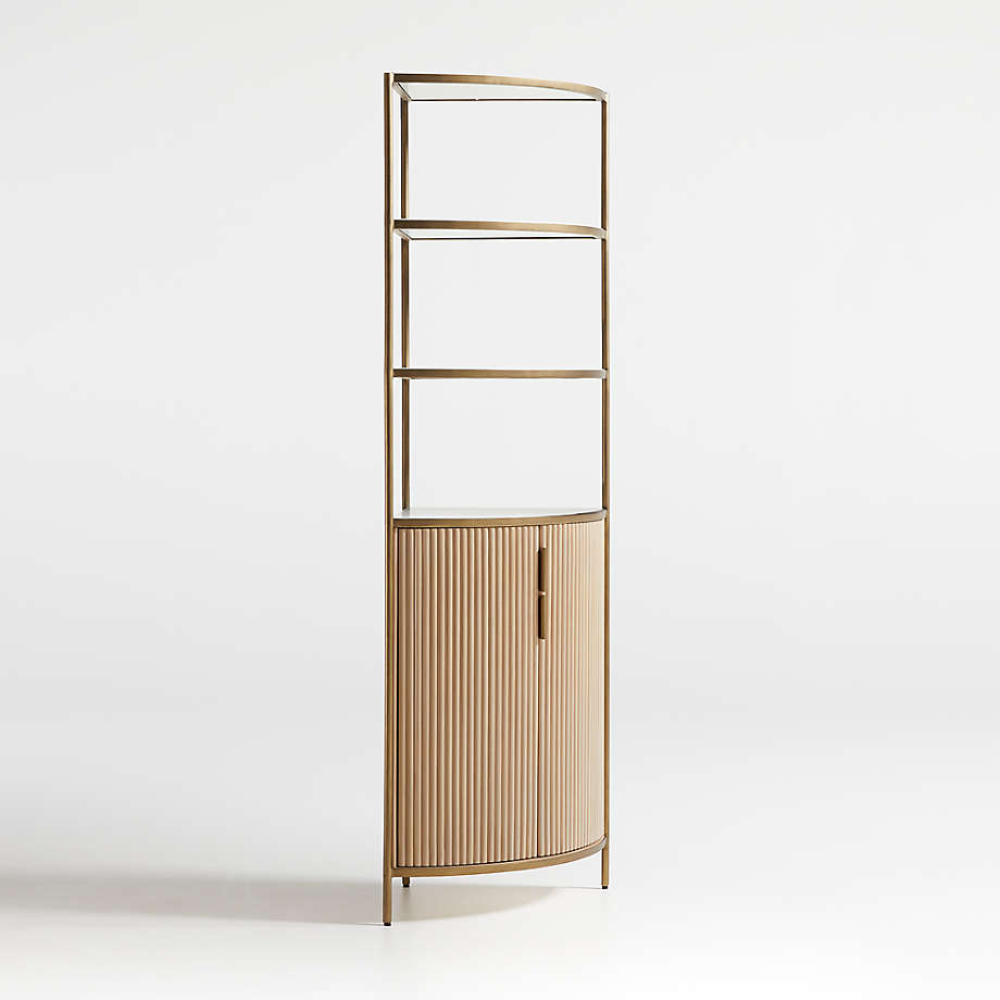 Fayette Corner Bookcase with Storage thumbnail 4