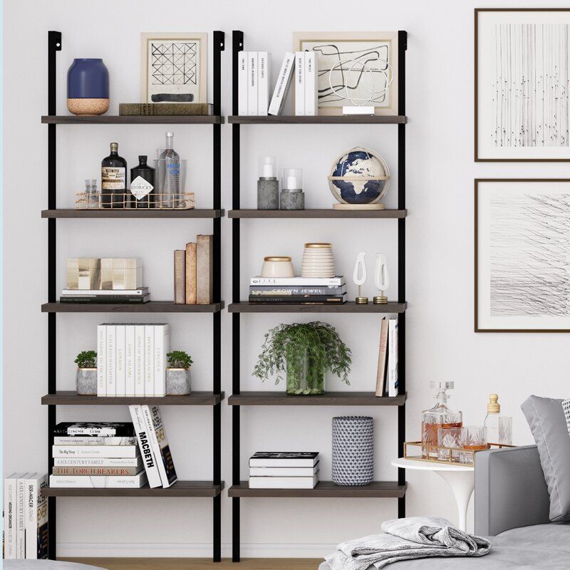 Zachary Steel Ladder Bookcase thumbnail 2