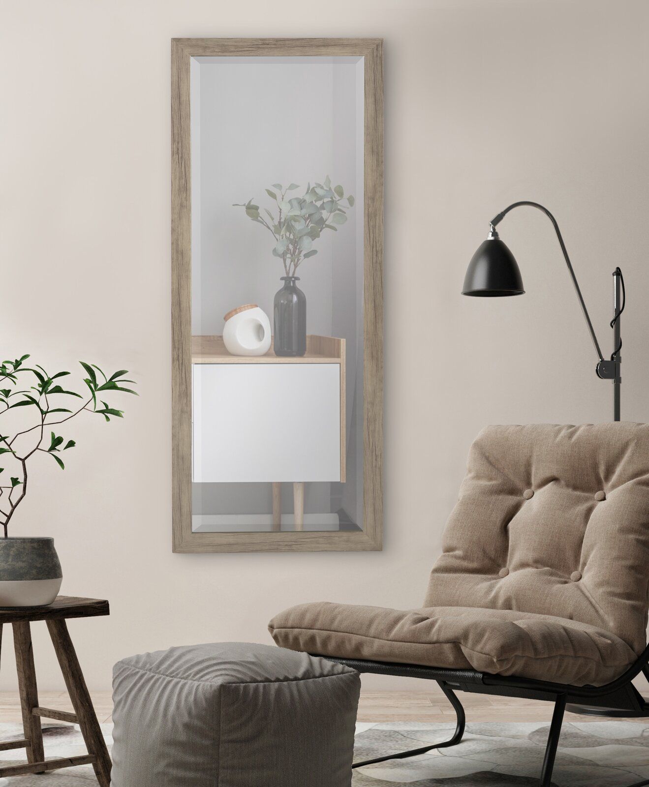 Brucie Framed Decorative Country Accent Mirror thumbnail 8