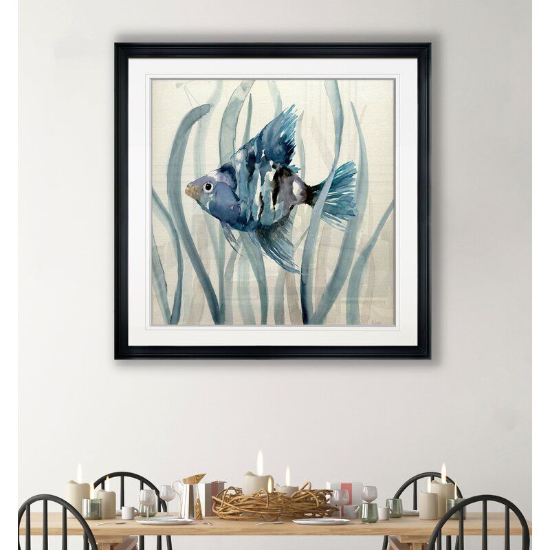 Fish in Seagrass II Oil Painting Print on Wrapped Canvas thumbnail 3