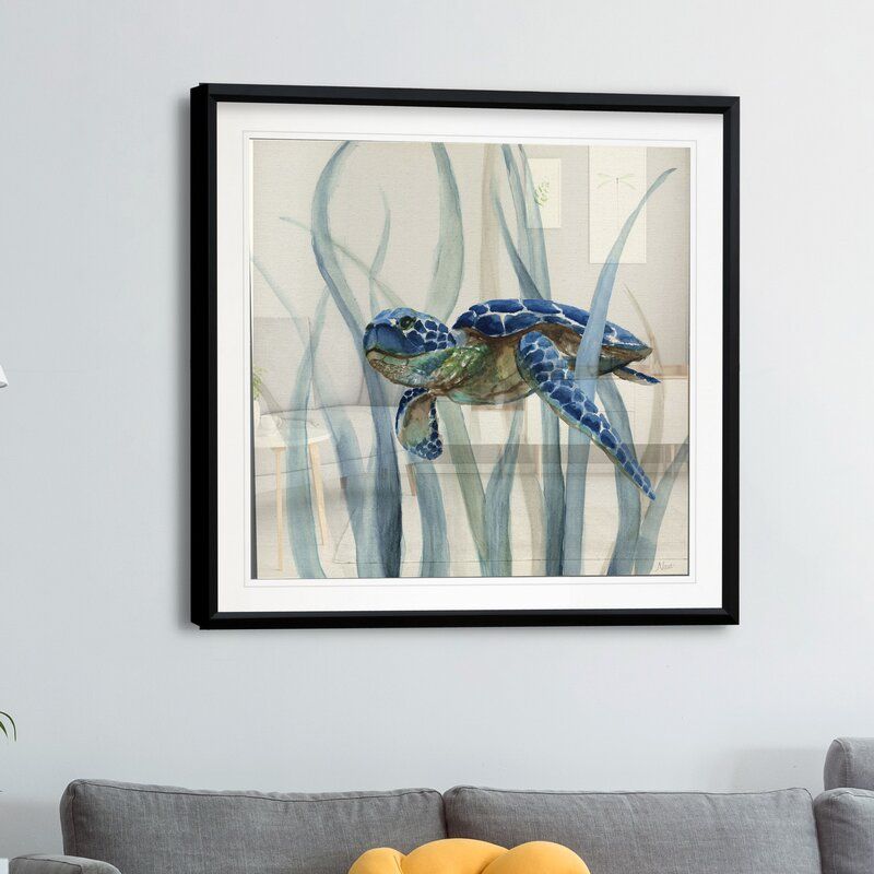 Turtle in Seagrass II Print on Paper thumbnail 3