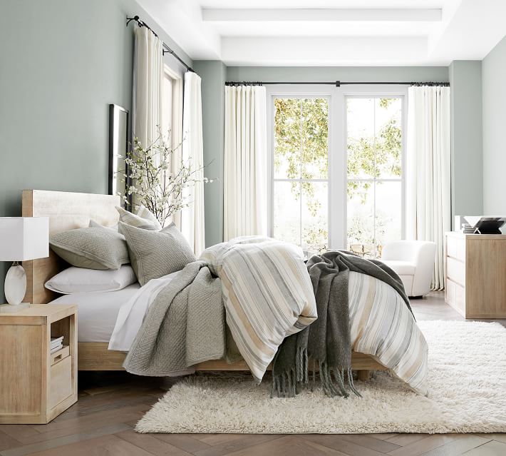 Clayton Striped Cotton Duvet Cover thumbnail 2