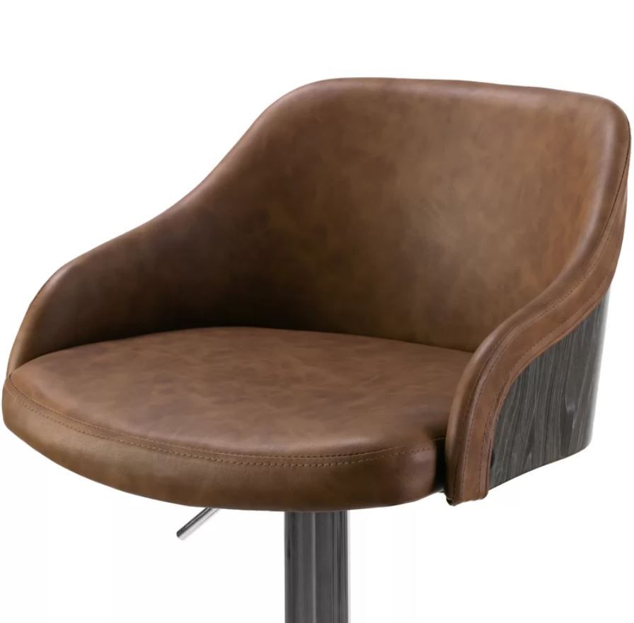 Buker Adjustable Height Swivel Bar Stool thumbnail 3