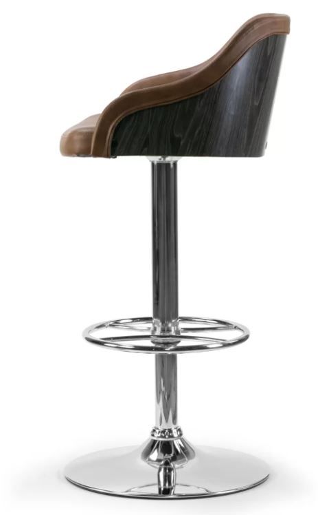 Buker Adjustable Height Swivel Bar Stool thumbnail 4