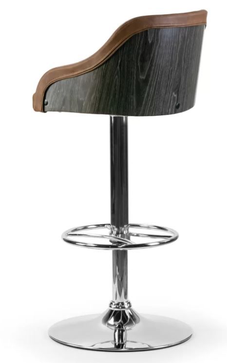 Buker Adjustable Height Swivel Bar Stool thumbnail 5
