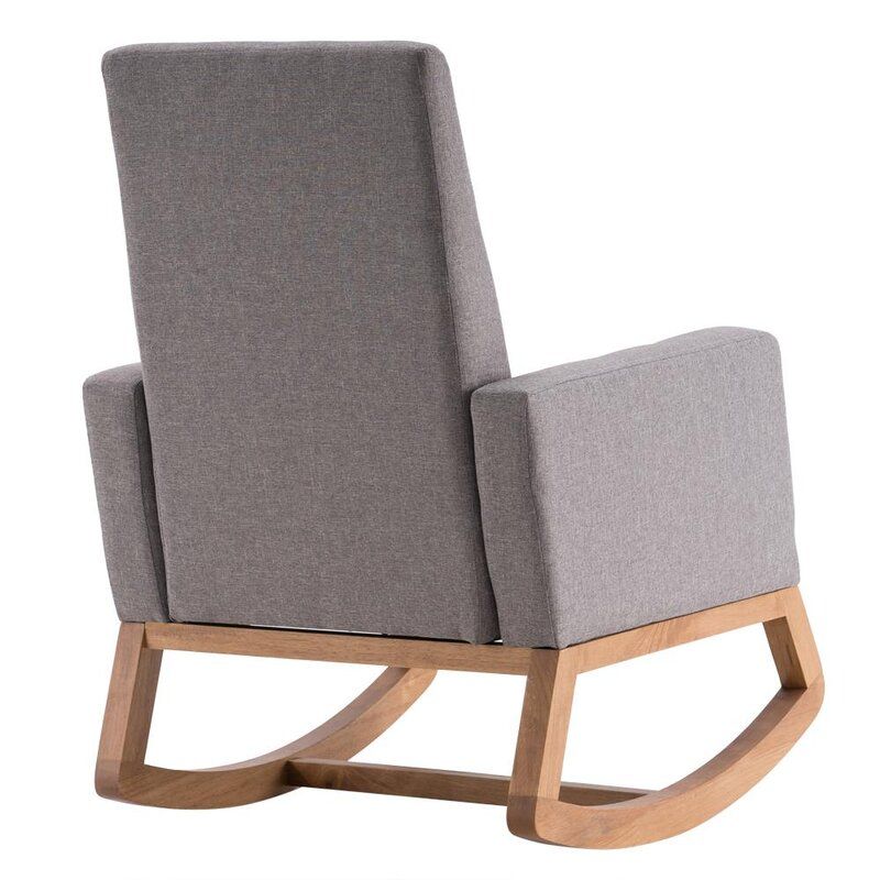 Gray Rocking Chair thumbnail 3