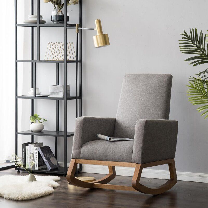 Gray Rocking Chair thumbnail 4