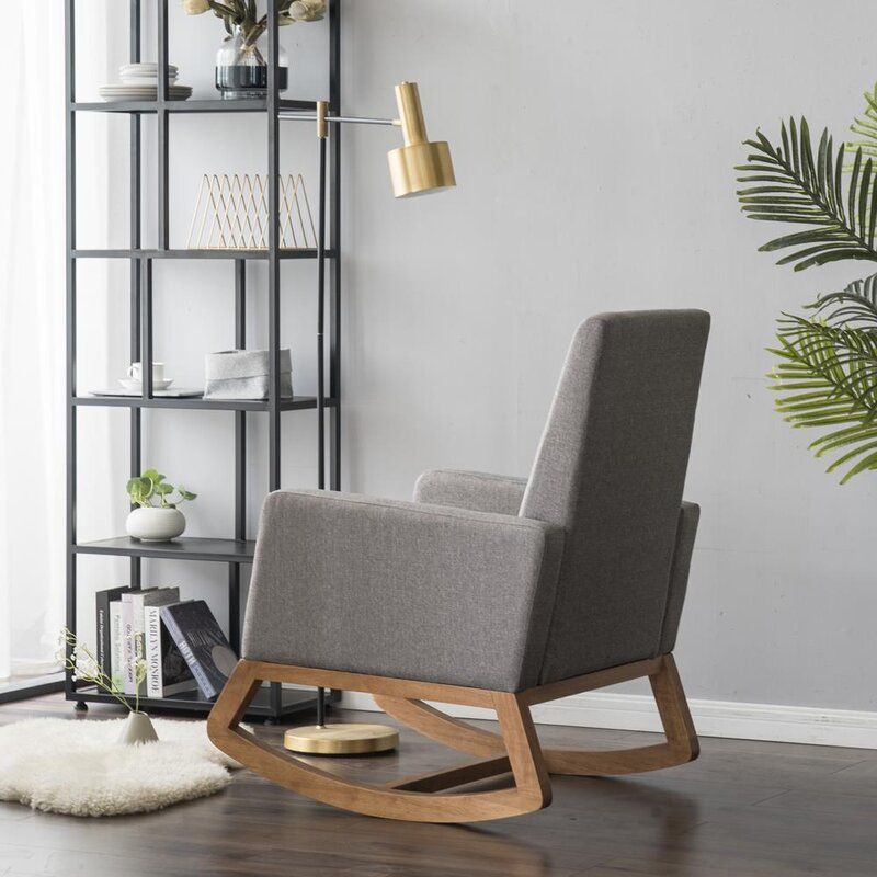 Gray Rocking Chair thumbnail 5