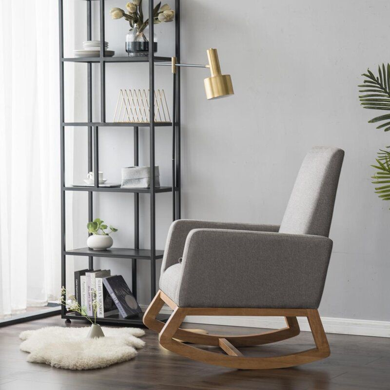 Gray Rocking Chair thumbnail 6