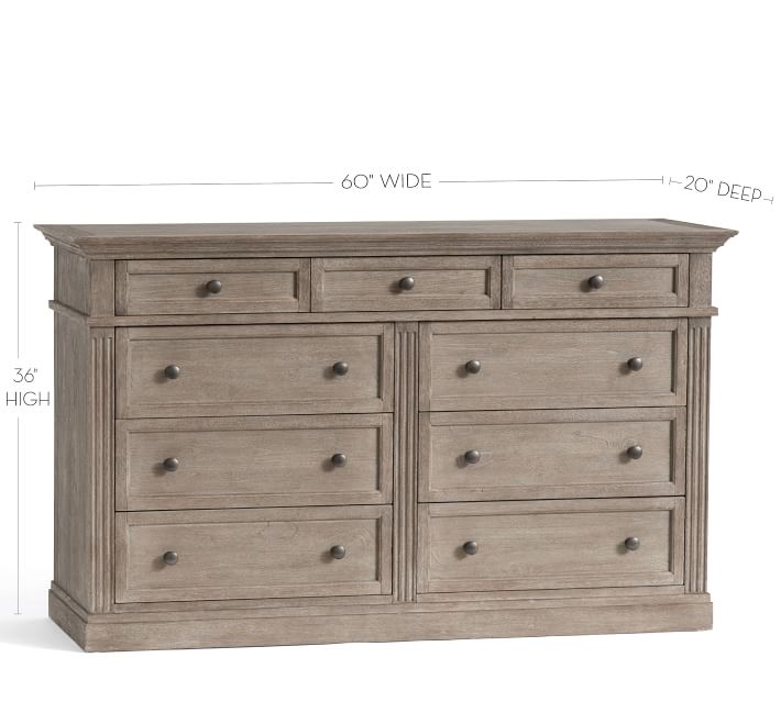 Livingston 9 Drawer Wide Dresser thumbnail 2