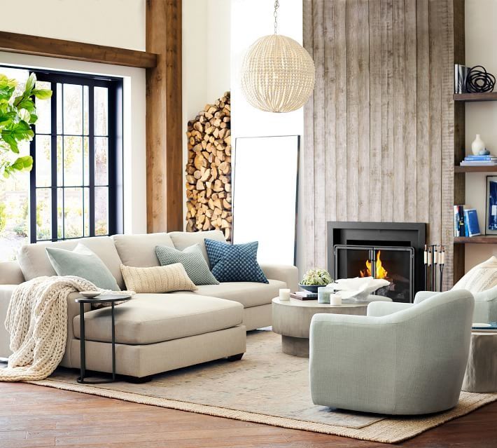 Big Sur Square Arm Chaise Sectional (114"–156") thumbnail 2